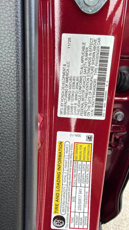 2025 Honda Accord SE