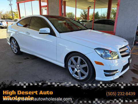 2013 Mercedes-Benz C-Class for sale at High Desert Auto Wholesale in Albuquerque NM