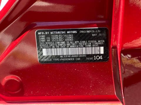 2017 Mitsubishi Mirage G4