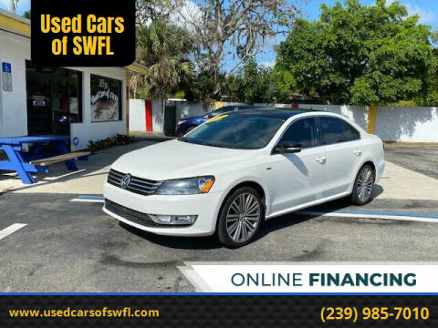 2015 Volkswagen Passat for sale at Used Cars of SWFL in Fort Myers FL