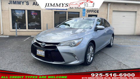 2015 Toyota Camry for sale at JIMMY'S AUTO WHOLESALE in Brentwood CA
