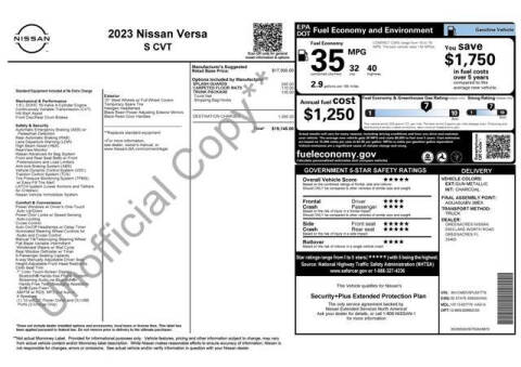 2023 Nissan Versa S