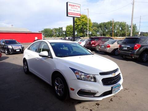 2015 Chevrolet Cruze for sale at Marty's Auto Sales in Savage MN