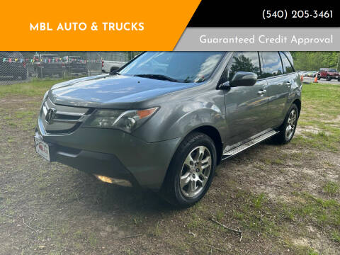 2008 Acura MDX for sale at MBL Auto & TRUCKS in Woodford VA