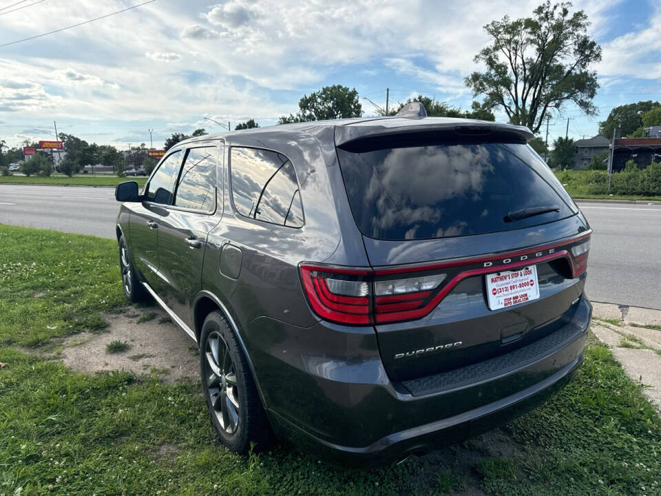 2017 Dodge Durango for sale at Matthew's Stop & Look Auto Sales in Detroit, MI