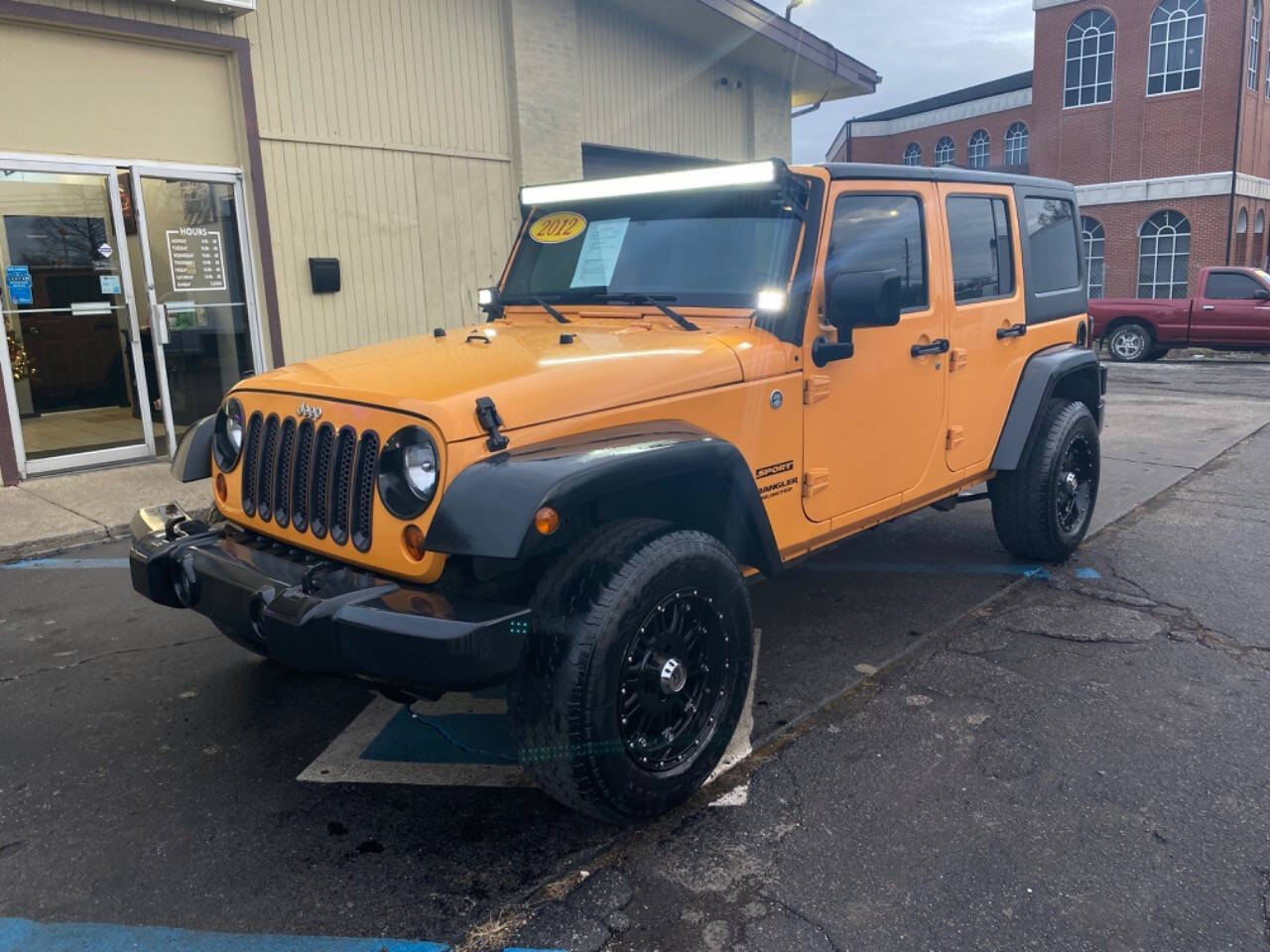 2012 Jeep Wrangler Unlimited for sale at Post Rd Motors in Indianapolis, IN