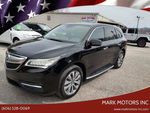 2015 Acura MDX for sale at Mark Motors Inc in Gray KY