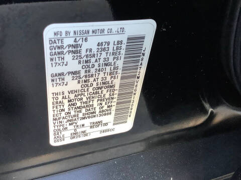 2016 Nissan Rogue S