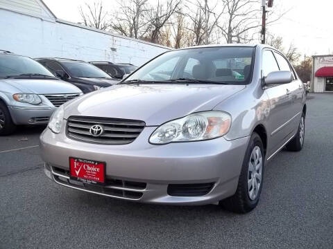 2003 Toyota Corolla for sale at 1st Choice Auto Sales in Fairfax VA