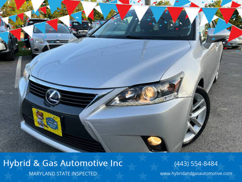 2015 Lexus CT 200h for sale at Hybrid & Gas Automotive Inc in Aberdeen MD