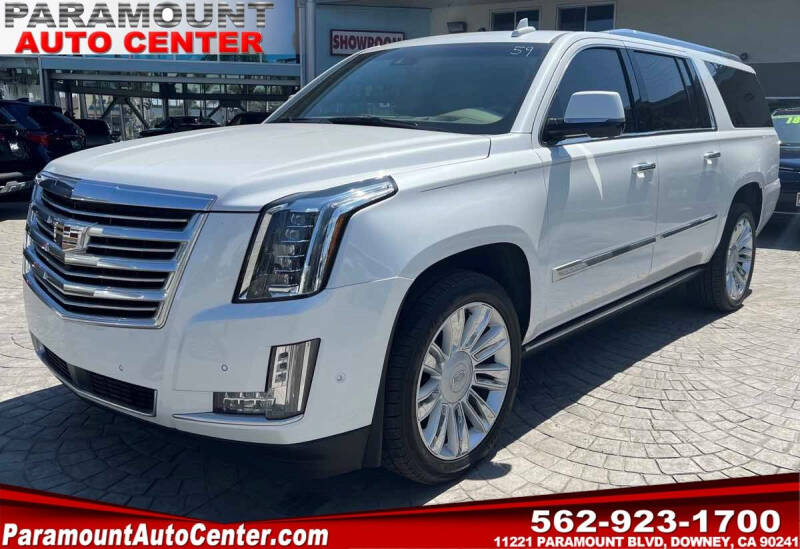 2018 Cadillac Escalade ESV for sale at PARAMOUNT AUTO CENTER in Downey CA