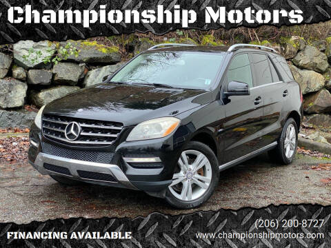 2012 Mercedes-Benz M-Class for sale at Championship Motors in Redmond WA