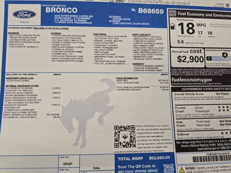 2025 Ford Bronco Outer Banks