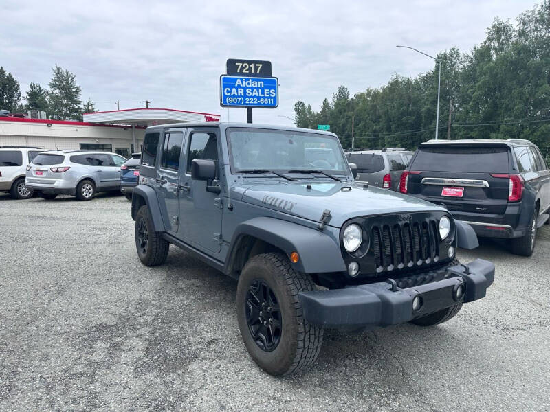 2014 Jeep Wrangler Unlimited for sale at AIDAN CAR SALES in Anchorage AK