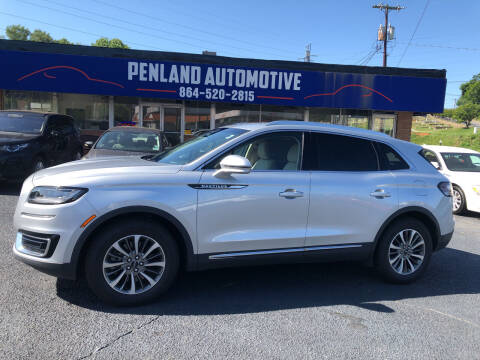 2019 Lincoln Nautilus for sale at Penland Automotive Group in Laurens SC