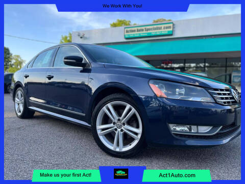 2013 Volkswagen Passat for sale at Action Auto Specialist in Norfolk VA
