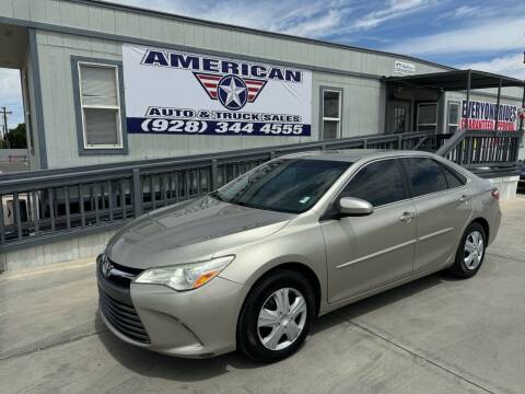 2016 Toyota Camry for sale at AMERICAN AUTO & TRUCK SALES LLC in Yuma AZ