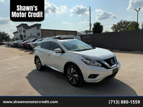 2018 Nissan Murano for sale at Shawn's Motor Credit in Houston TX