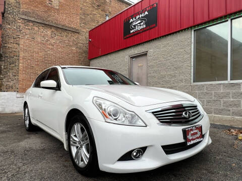 2013 Infiniti G37 Sedan for sale at Alpha Motors in Chicago IL