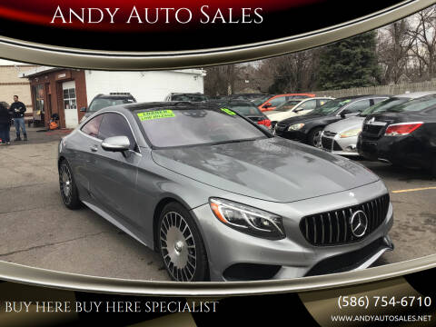2015 Mercedes-Benz S-Class for sale at Andy Auto Sales in Warren MI