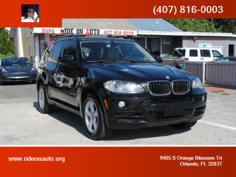 2009 BMW X5 for sale at Ride On Auto in Orlando FL