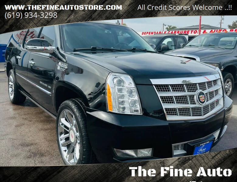 2013 Cadillac Escalade ESV for sale at The Fine Auto Store in Imperial Beach CA