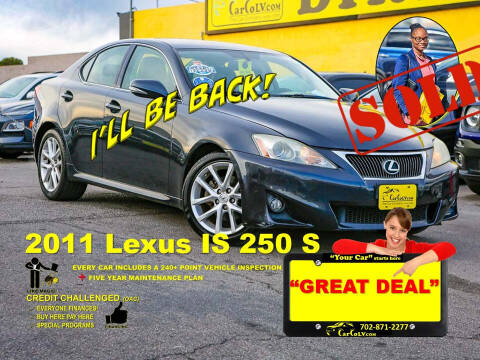 2011 Lexus IS 250 for sale at The Car Company in Las Vegas NV