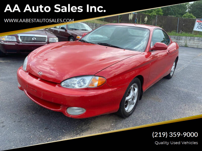 1998 Hyundai Tiburon for sale at AA Auto Sales Inc. in Gary IN