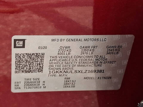 2020 GMC Acadia SLT