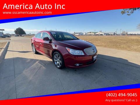 2011 Buick LaCrosse for sale at America Auto Inc in South Sioux City NE