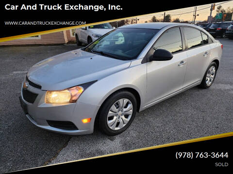 2014 Chevrolet Cruze for sale at Car and Truck Exchange, Inc. in Rowley MA