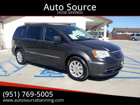 2015 Chrysler Town and Country for sale at Auto Source in Banning CA