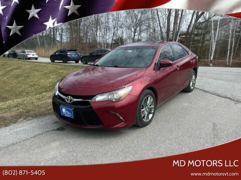 2015 Toyota Camry for sale at MD Motors LLC in Williston VT