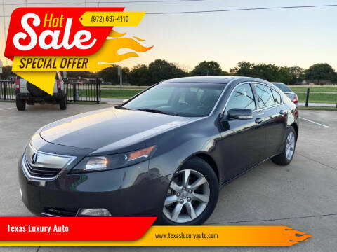 2014 Acura TL for sale at Texas Luxury Auto in Cedar Hill TX