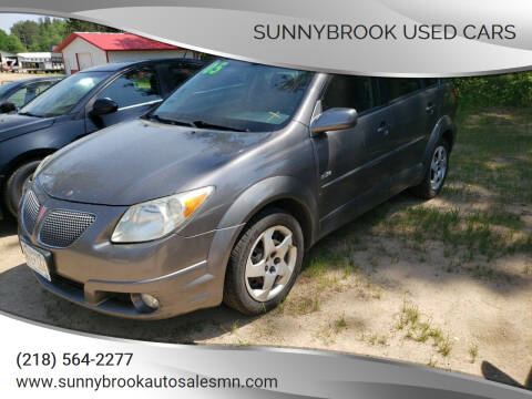 2005 Pontiac Vibe for sale at SUNNYBROOK USED CARS in Menahga MN