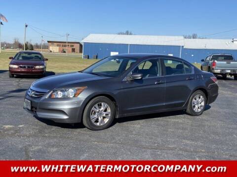 2012 Honda Accord for sale at WHITEWATER MOTOR CO in Milan IN