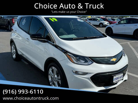 2019 Chevrolet Bolt EV for sale at Choice Auto & Truck in Sacramento CA