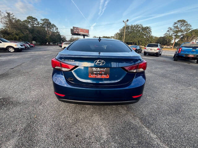 2015 Hyundai ELANTRA for sale at K & K Sales LLC in Brunswick, GA