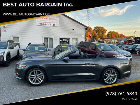 2017 Ford Mustang for sale at BEST AUTO BARGAIN inc. in Lowell MA