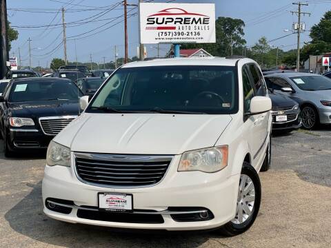 2013 Chrysler Town and Country for sale at Supreme Auto Sales in Chesapeake VA