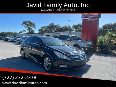 2014 Hyundai Sonata for sale at David Family Auto, Inc. in New Port Richey FL