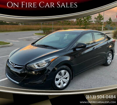 2016 Hyundai Elantra for sale at On Fire Car Sales in Tampa FL