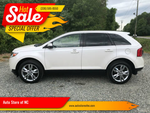 2013 Ford Edge for sale at Auto Store of NC in Walkertown NC