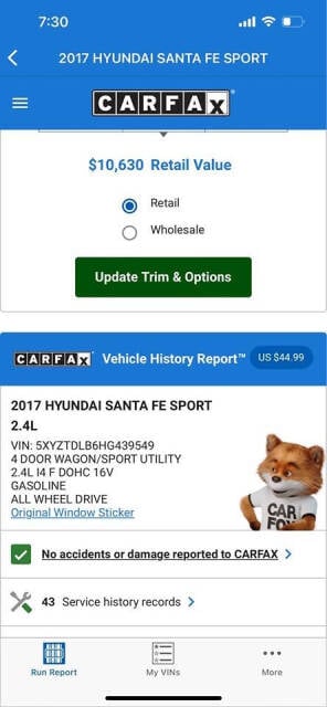 2017 Hyundai SANTA FE Sport for sale at Pre Owned Auto in Grandview, MO