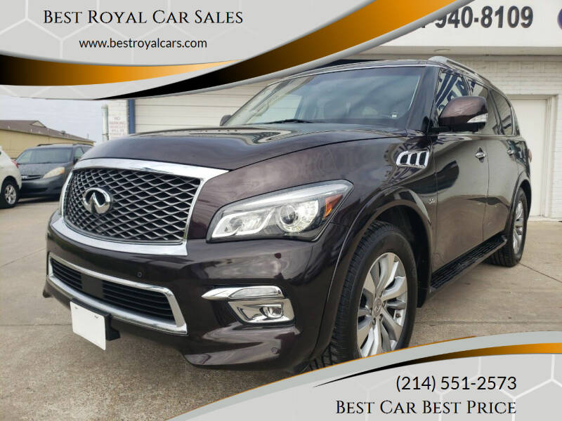 2016 Infiniti QX80 for sale at Best Royal Car Sales in Dallas TX