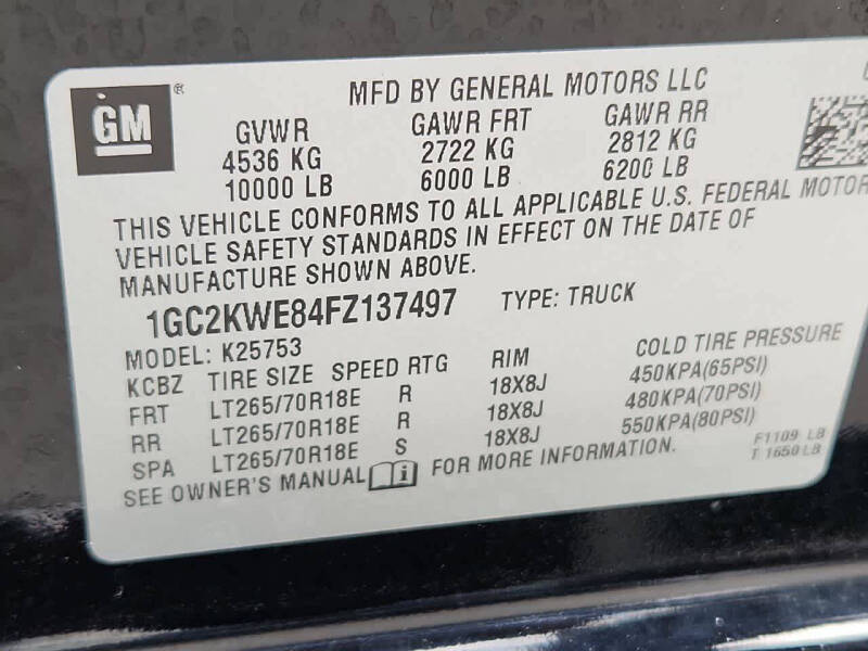 2015 Chevrolet Silverado 2500HD