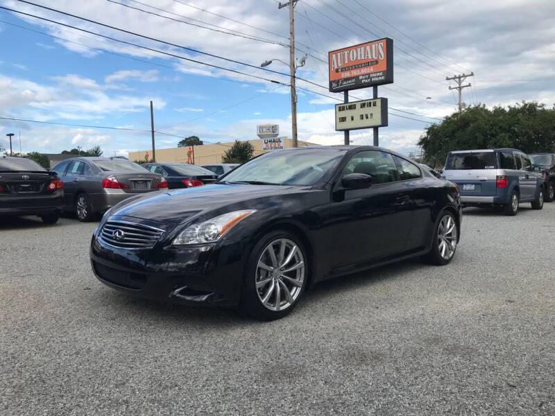 2008 Infiniti G37 for sale at Autohaus of Greensboro in Greensboro NC