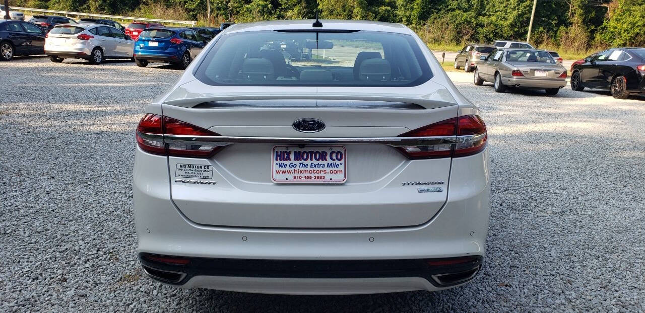 2018 Ford Fusion for sale at Hix Motor Co in Jacksonville, NC