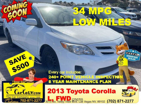 2013 Toyota Corolla for sale at The Car Company in Las Vegas NV