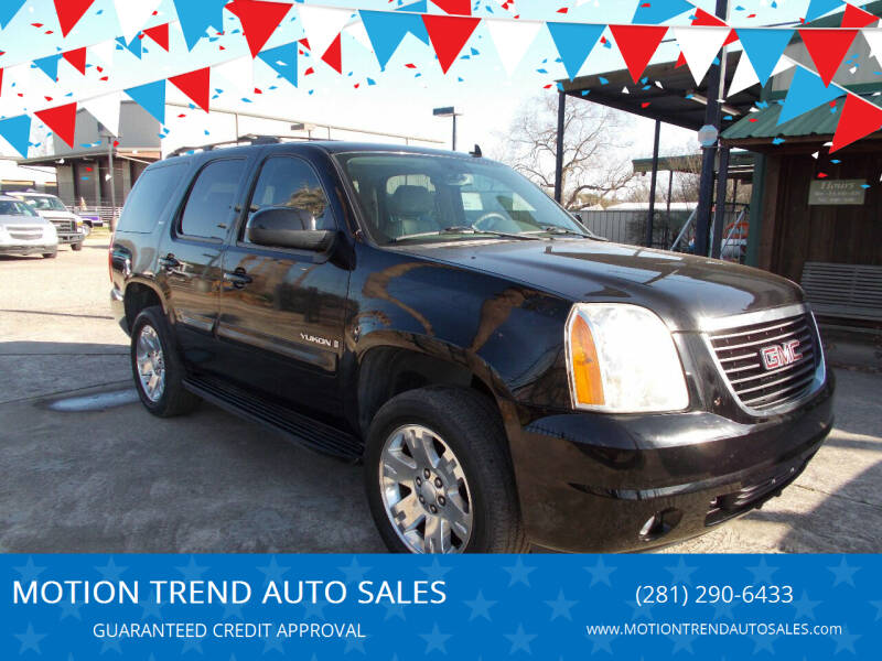 2008 GMC Yukon for sale at MOTION TREND AUTO SALES in Tomball TX